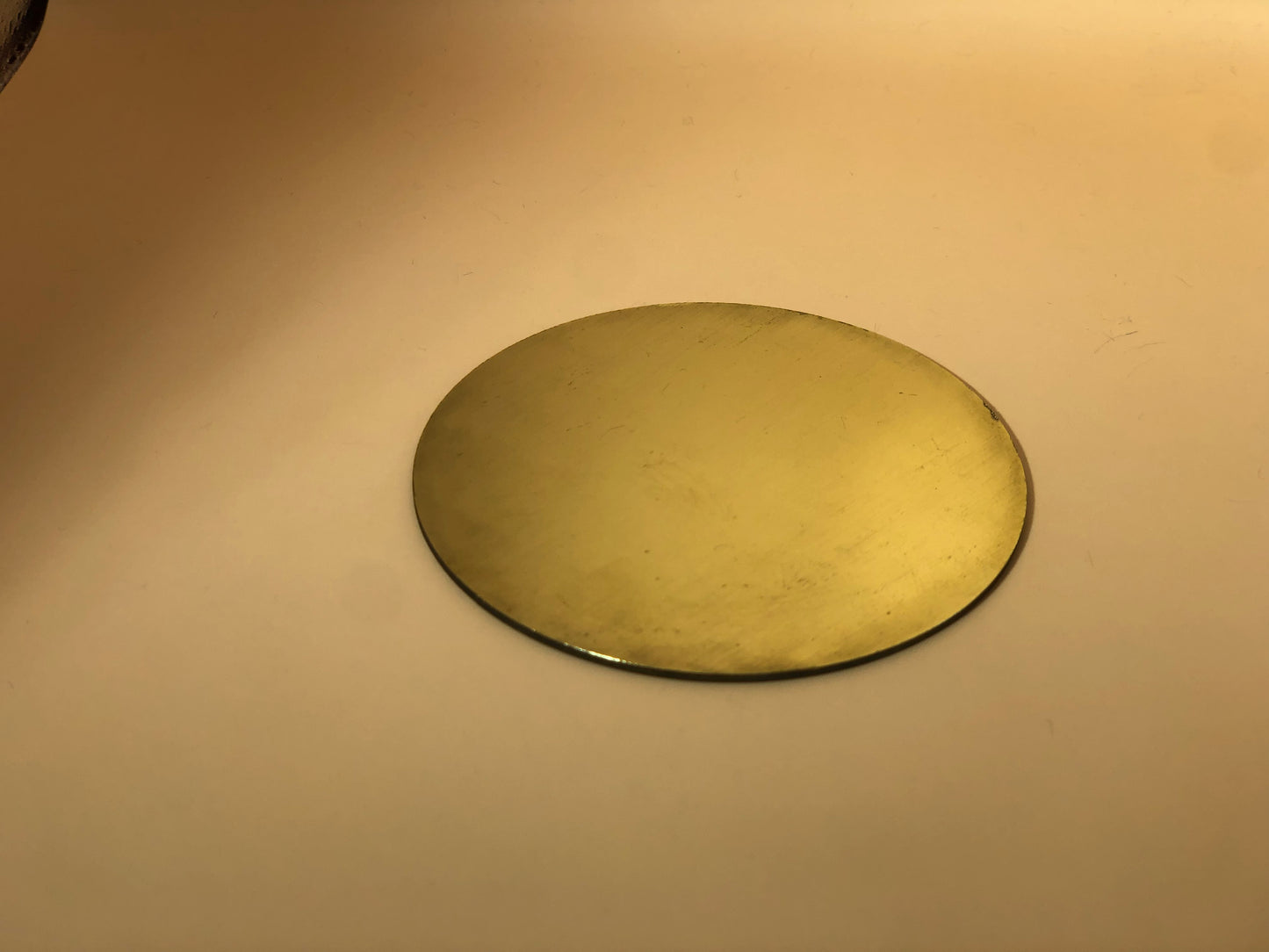 Plain Brass Disc - Blank